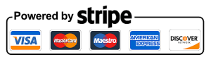 Payments accepted securely via Stripe