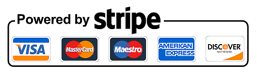 Payments accepted securely via Stripe